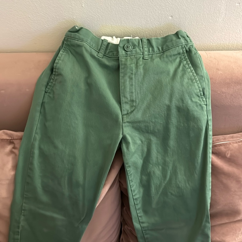 Crew cut sage green pants